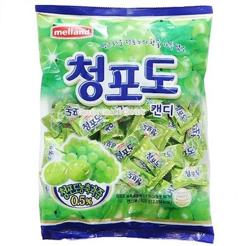 MELLAND Green Grape Candy 520g – Korean Sweet Grape Candy