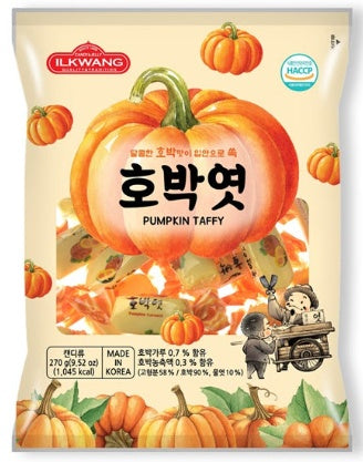 ILKWANG Pumpkin Taffy 250g – Korean Traditional Chewy Candy