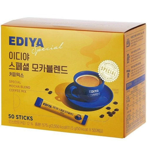 Ediya EDIYA Special Mocha Blend Coffee Mix 50 Sticks – Sweet & Creamy ...