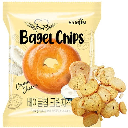 Samjin Bagel Chips Cream Cheese Flavour - Maydaymall