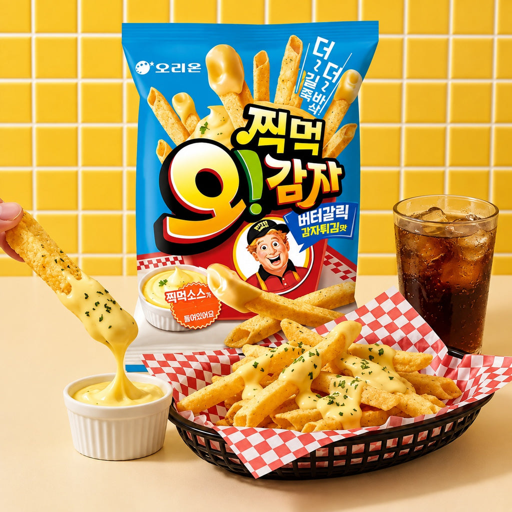 Orion Butter Garlic Fries Potato Sticks 115g Korean Crunchy