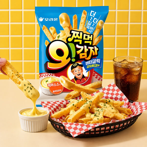 Orion Butter Garlic Fries Potato Sticks 115g Korean Crunchy