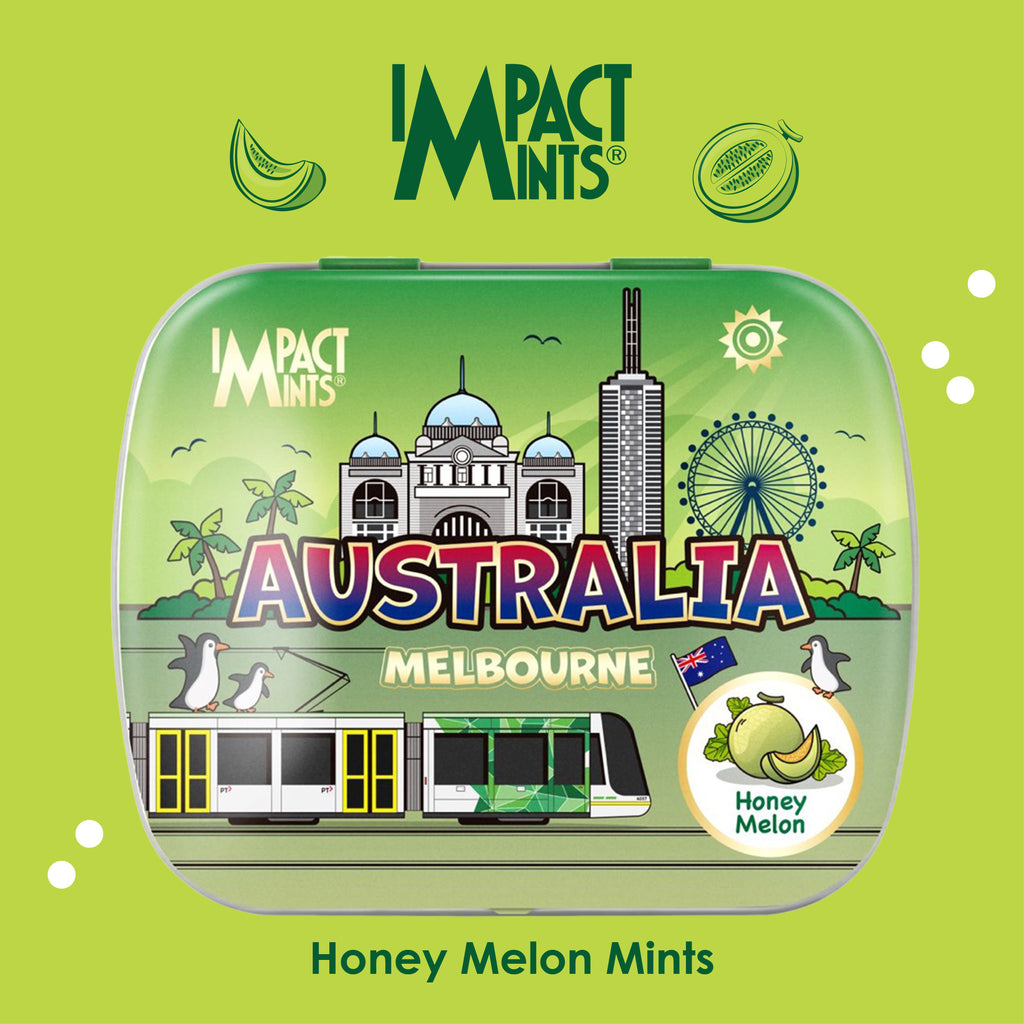 Australia Melbourne Landmark2 Impact Mints Candy Tin - HoneyMelon-MayDay Mall