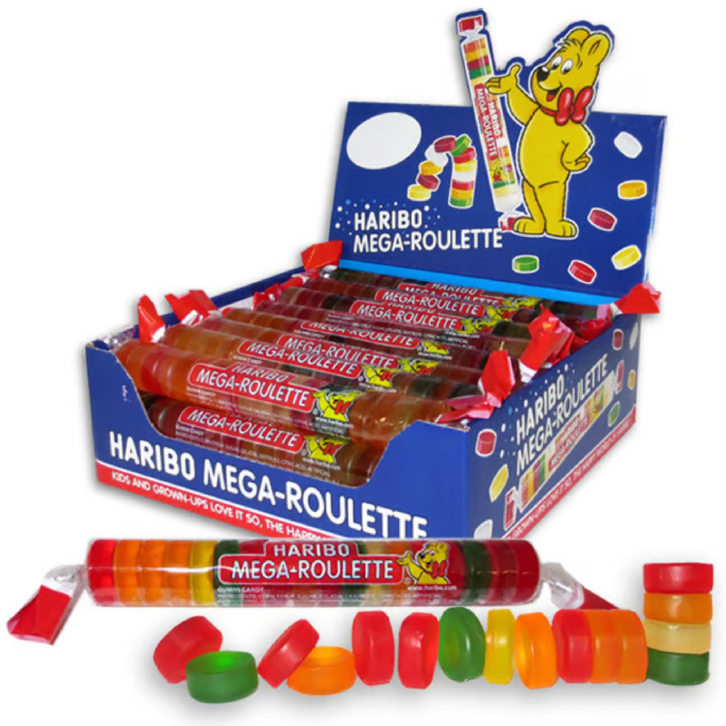 HARIBO Mega Roulettes fruit flavour gummy candy