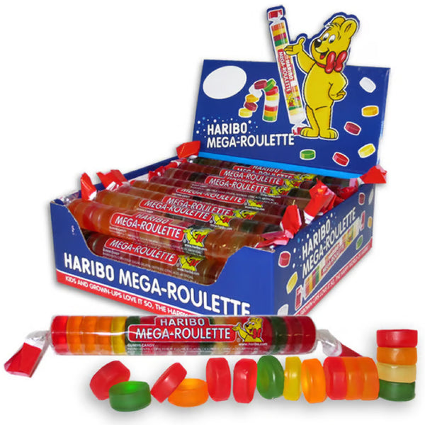 HARIBO Mega Roulettes fruit flavour gummy candy