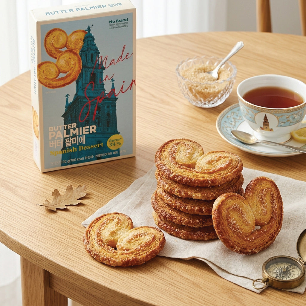 No Brand Butter Palmiers Cookies 132g - MayDay Mall