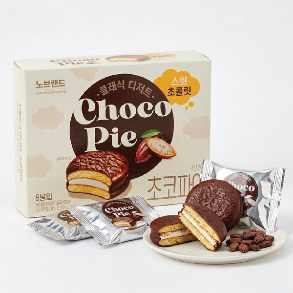 Choco Pie 240g; Soft Chocolate-Coated Cake Pies - MayDayMall