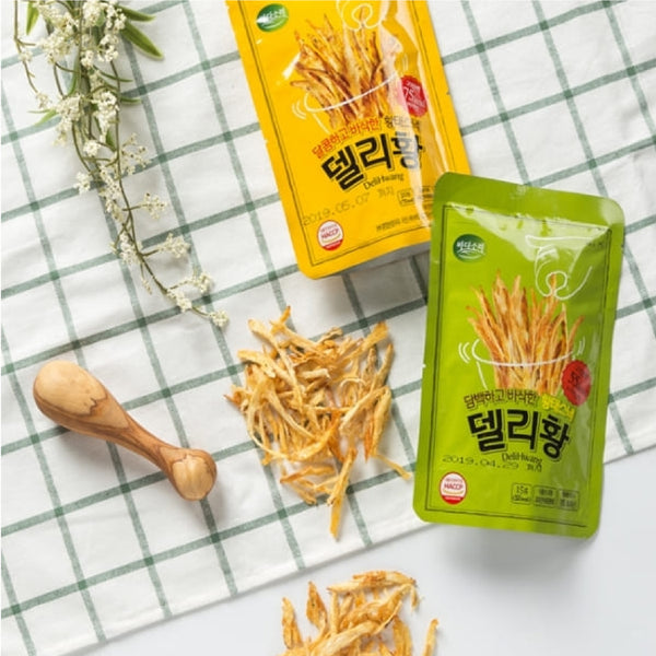 Korean dried pollack snack original butter flavour