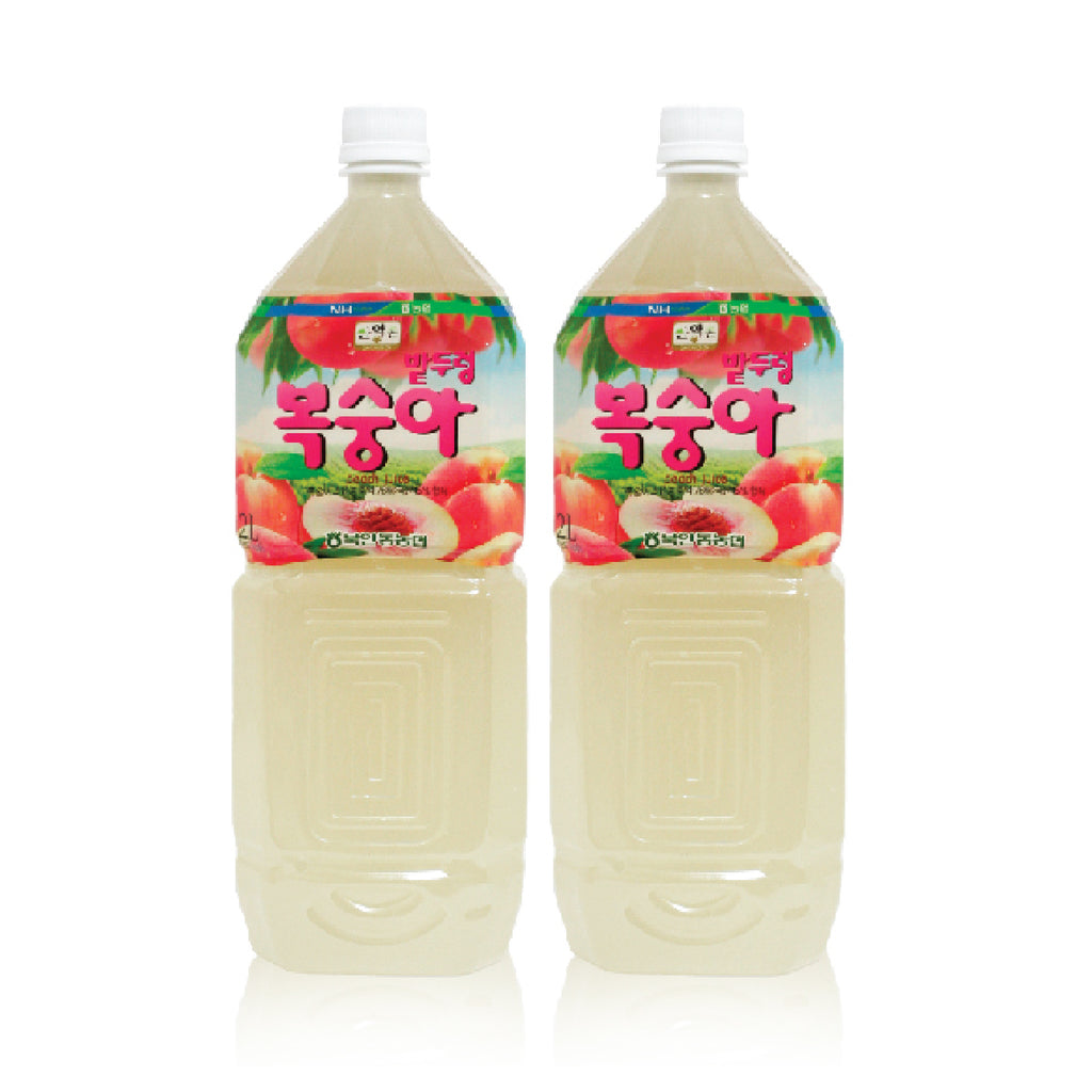 Korean peach juice refreshing fruit drink