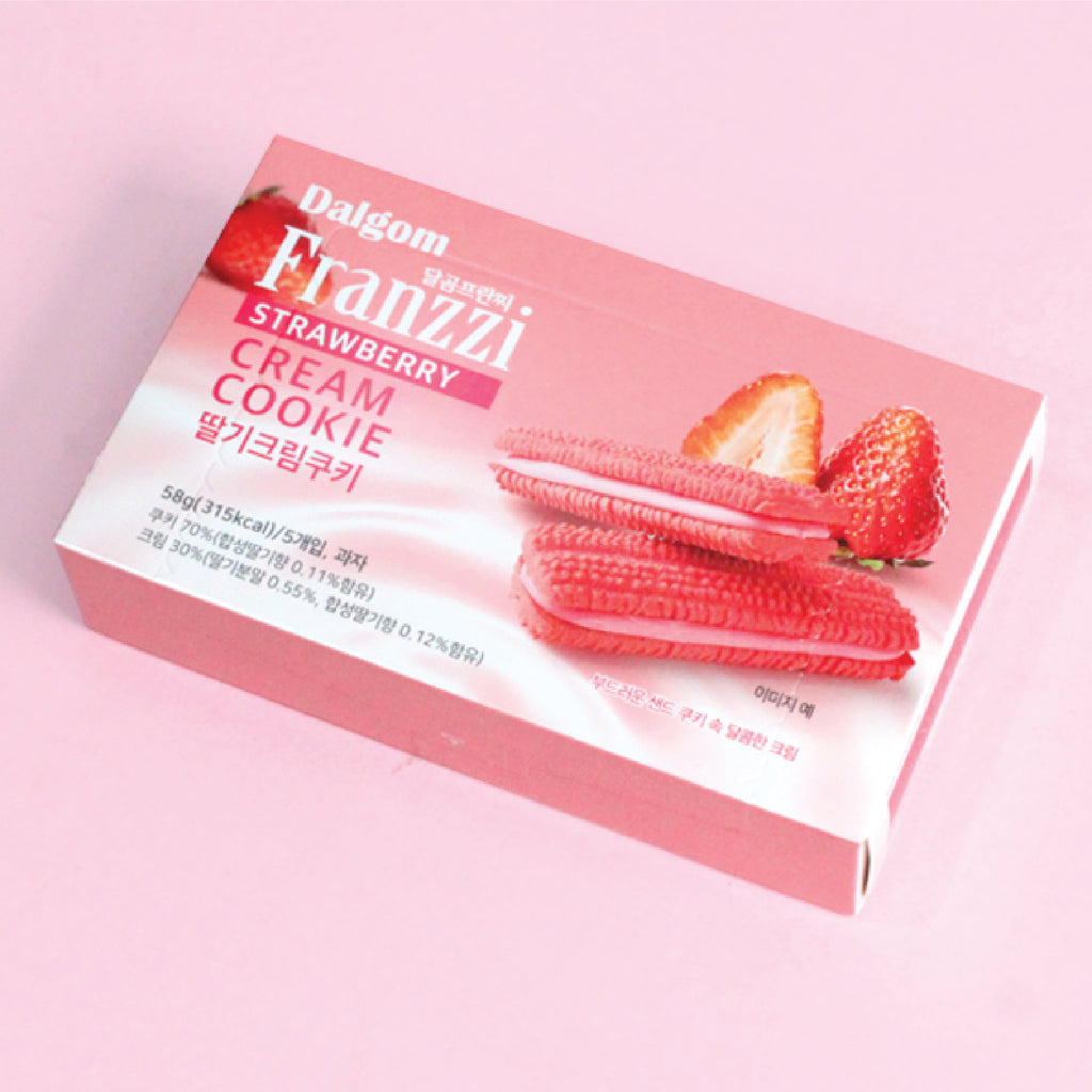 Franzzi Strawberry Cream Cookie (58g)-MayDay Mall