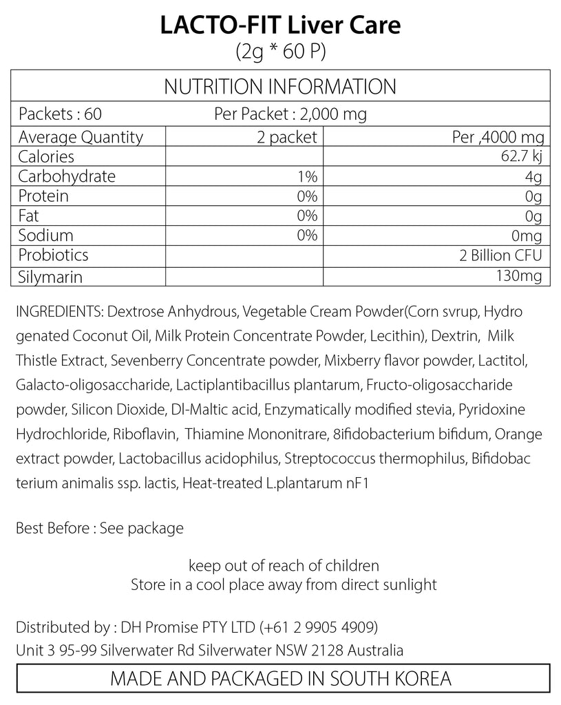 ProBiotics Liver Care - Lacto-Fit Probiotics 60 Sticks