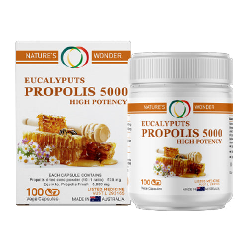 Australian eucalyptus propolis supplement capsules