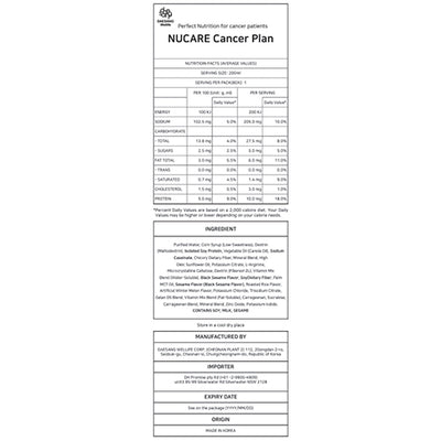 Nucare Cancer Plan High-Protein Nutrition Drink – 200 ml × 30 Pack ...