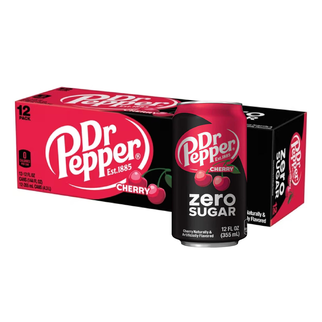 Dr Pepper Cherry Zero (355ml x 12)-MayDay Mall