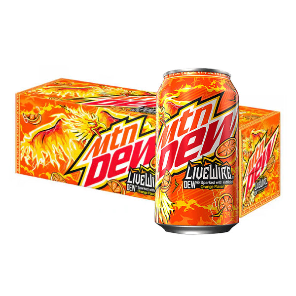 Mountain Dew Livewire Orange 355ml x 12 | Mayday Mall