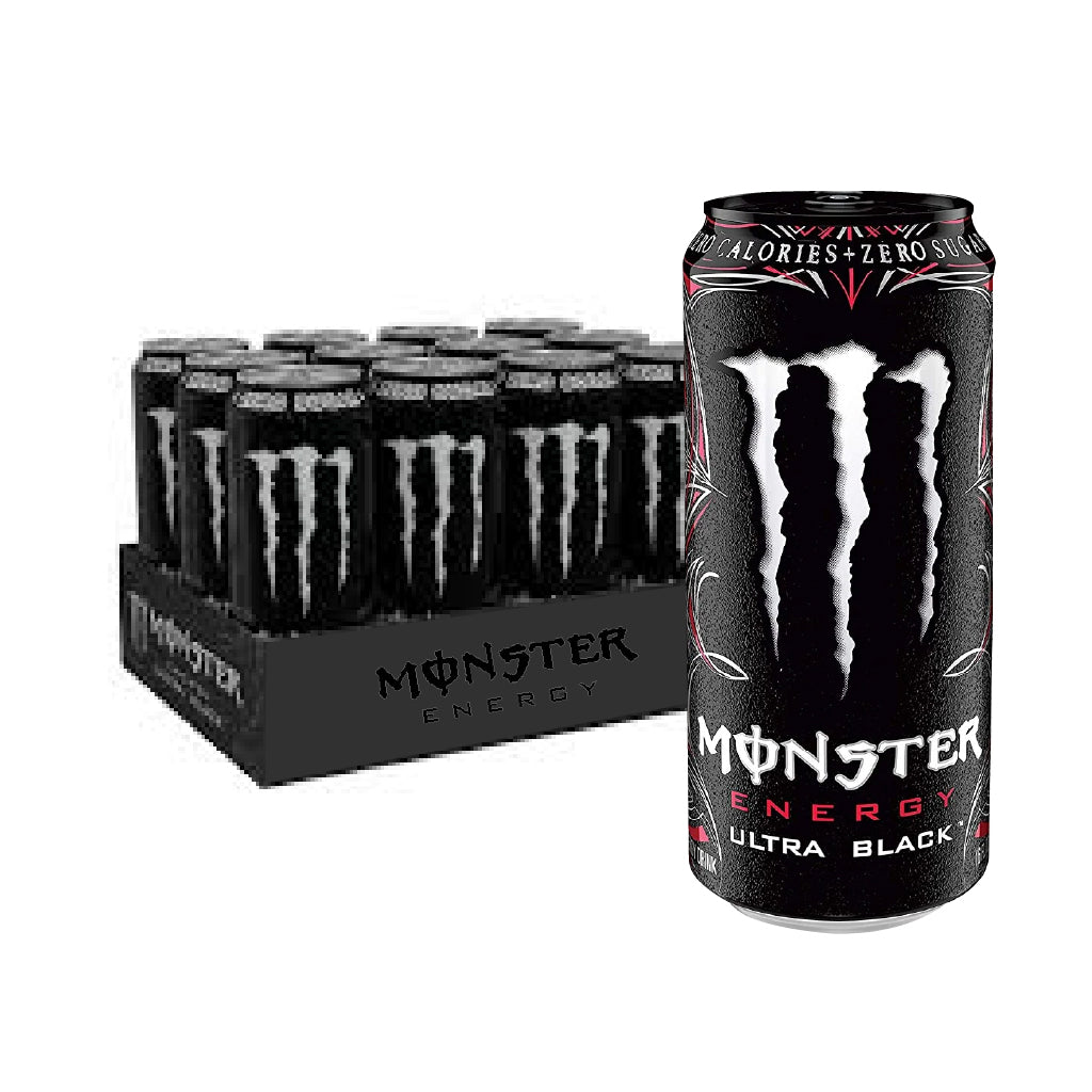 Monster Energy Ultra Black (500ml x 12 Pack)-MayDay Mall
