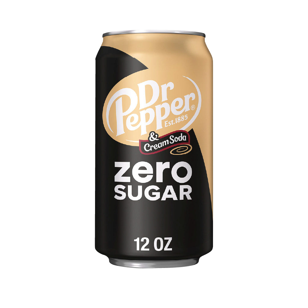 Dr Pepper Cream Soda Zero (355ml X 12 Packs)-MayDay Mall
