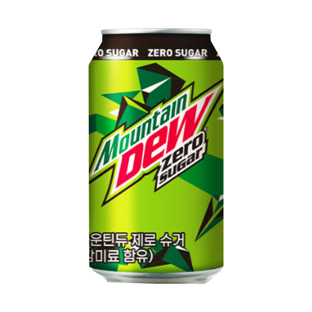 Zero sugar Mountain Dew refreshing citrus soda