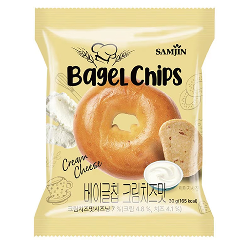 Samjin Bagel Chips Cream Cheese 30g - Maydaymall