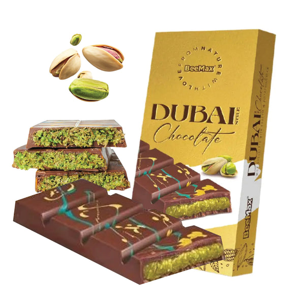 BeeMax Dubai Milk Chocokate with Kadayif & Pistachio Cream