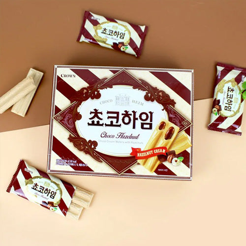 CROWN Heim Choco 284g Korean chocolate cream wafers