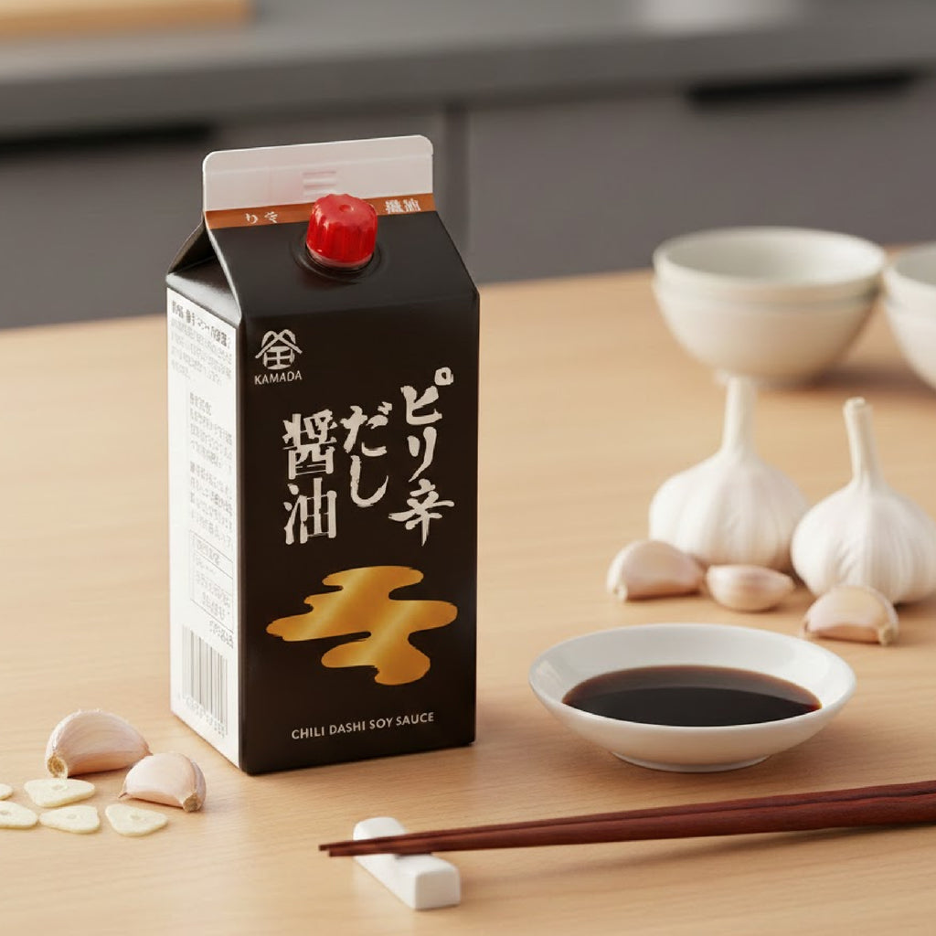 Kamada Soy Sauce 200ml Japanese garlic flavour