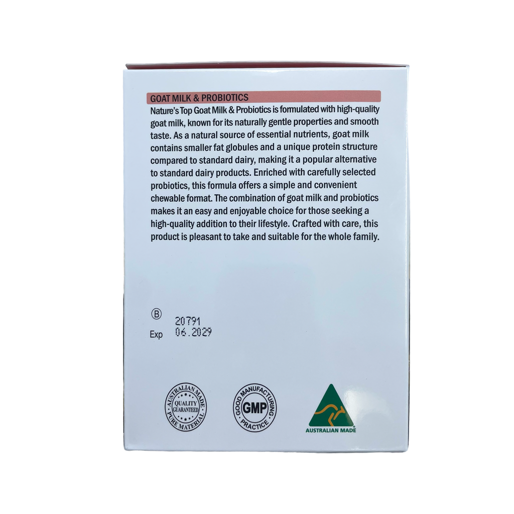 Nature's Top Goat Milk Probiotics 400tablets - MayDay Mall