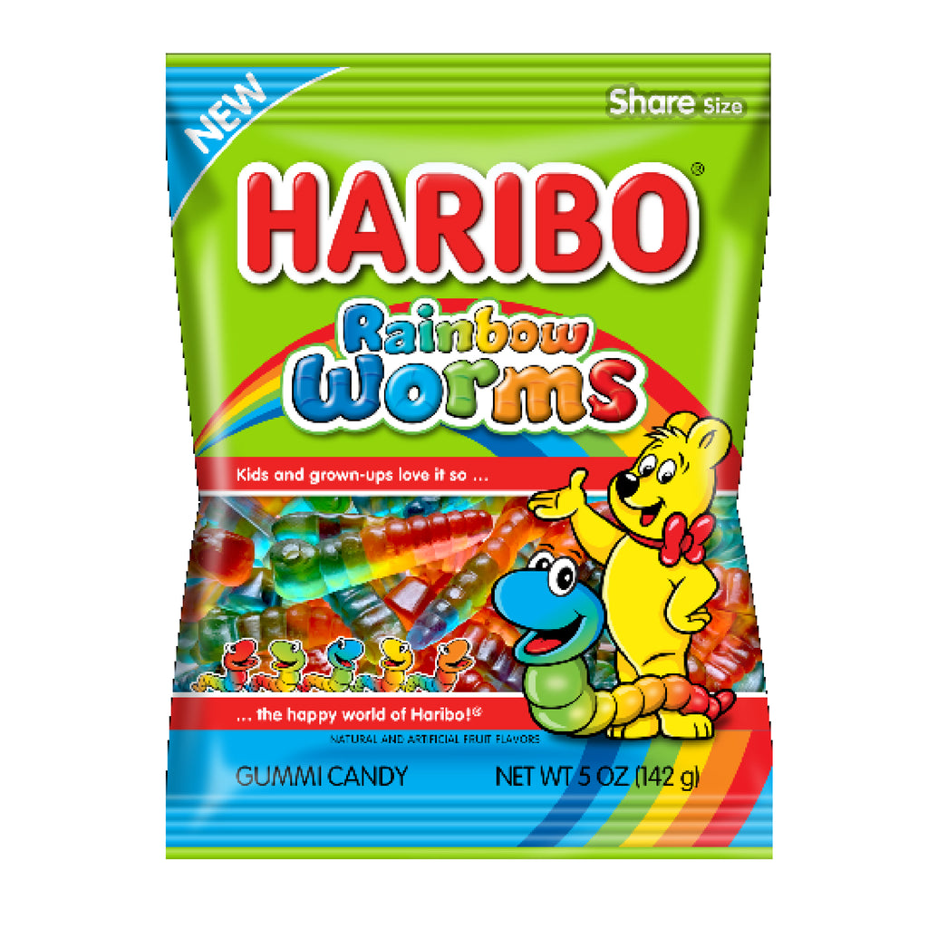 Haribo Rainbow Worms (142g)-MayDay Mall
