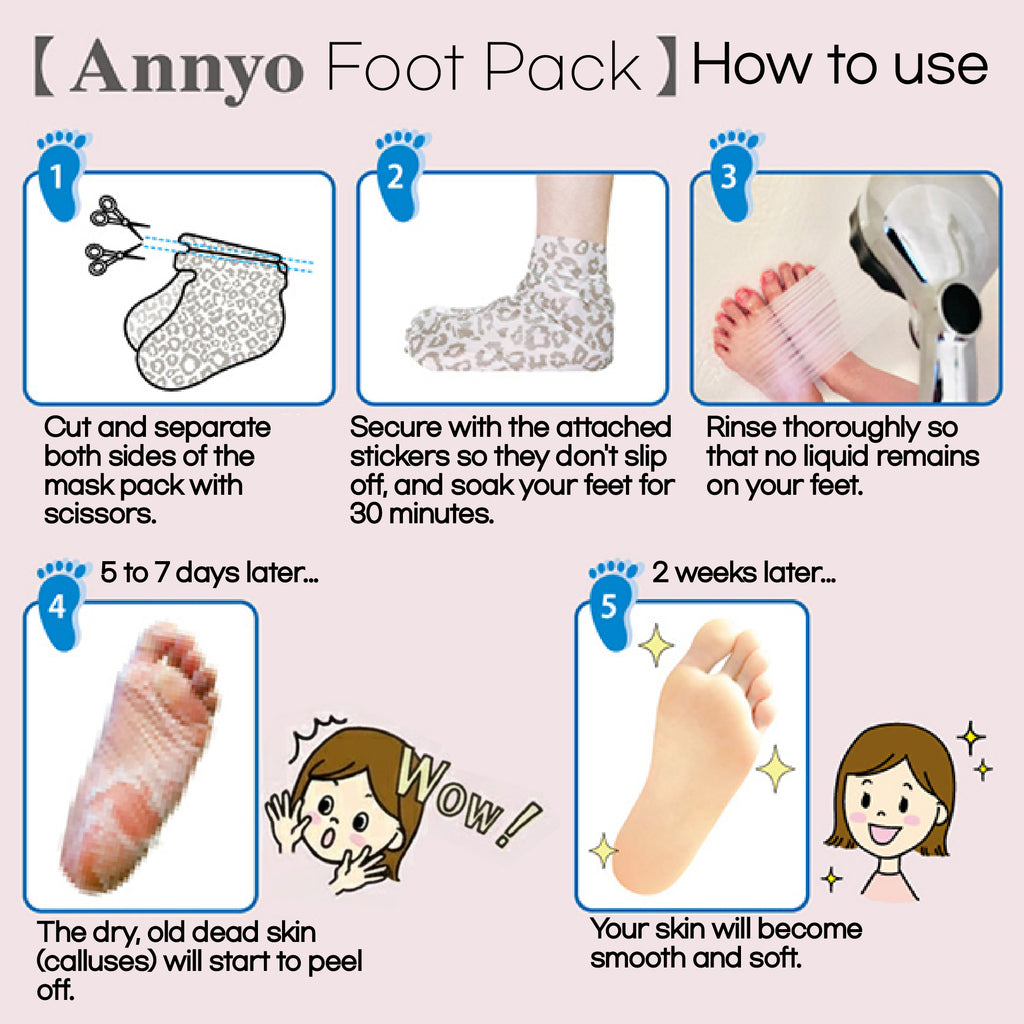 Moisturizing Foot Mask with Animal Design on Feet