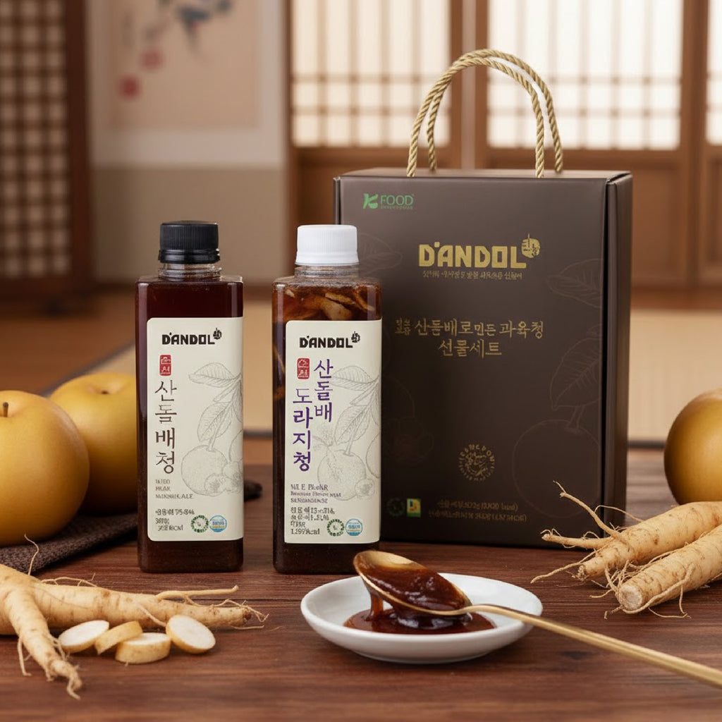 Korean wild pear balloon flower marmalade gift set