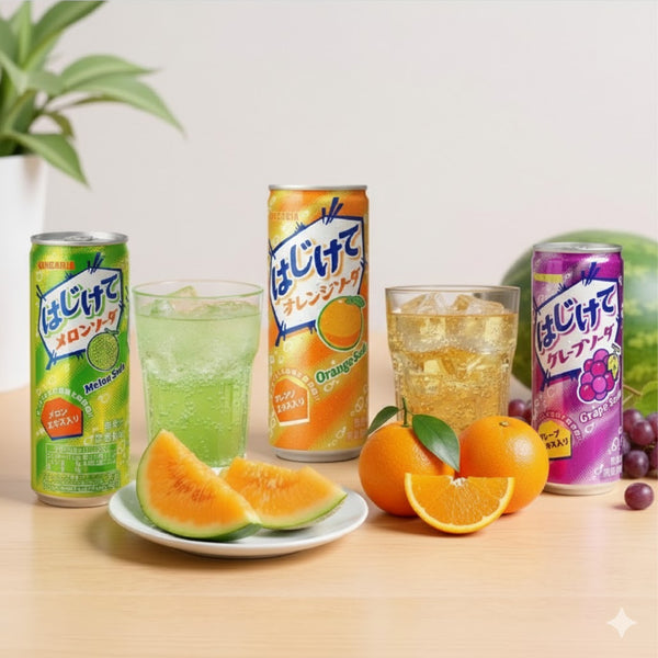 SANGARIA Hajikete sparkling soda 250ml x30 Japanese drink