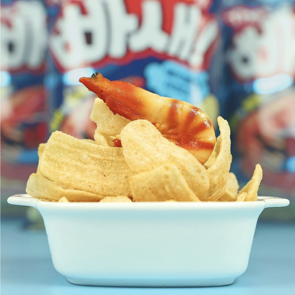 Shrimp flavoured Korean crunchy snack chips