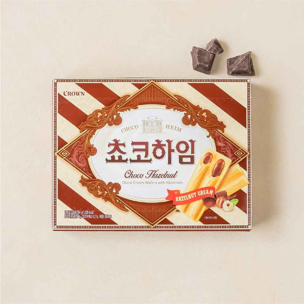 CROWN Heim Choco 284g Korean chocolate cream wafers