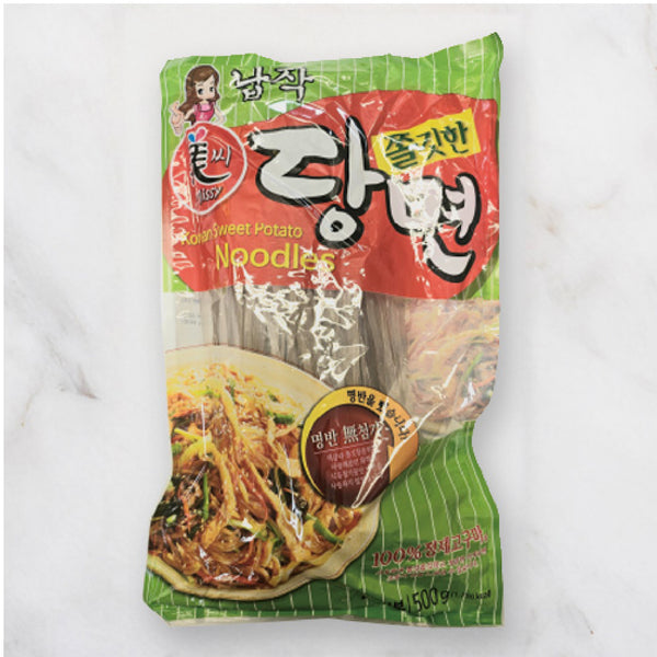 Korean sweet potato glass noodles dried japchae style