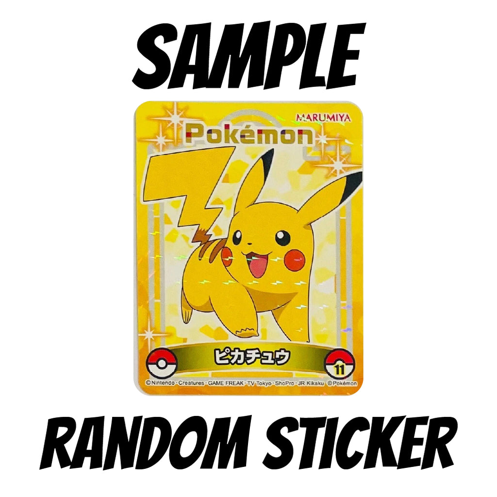 Pokemon Rice Seasoning Sachets and Collectible Sticker
