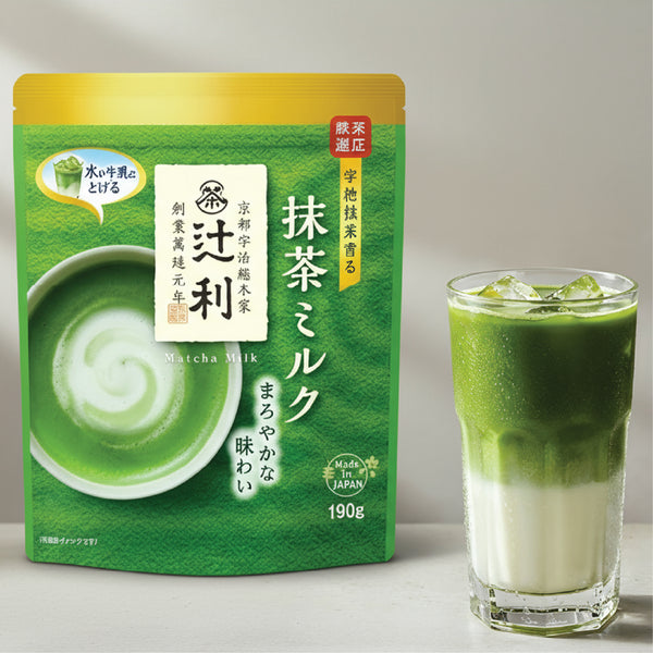 Tsujiri Matcha Milk Powder Premium Japanese Green Tea Latte