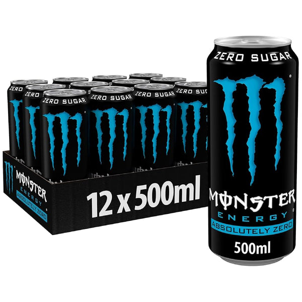 Monster Energy Absolute Zero Sugar (500ml x 12 Pack) - Mayday Mall