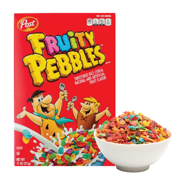 Post Pebbles Cereal - Cookie Crisp Cereal Fruity Flavor 312g