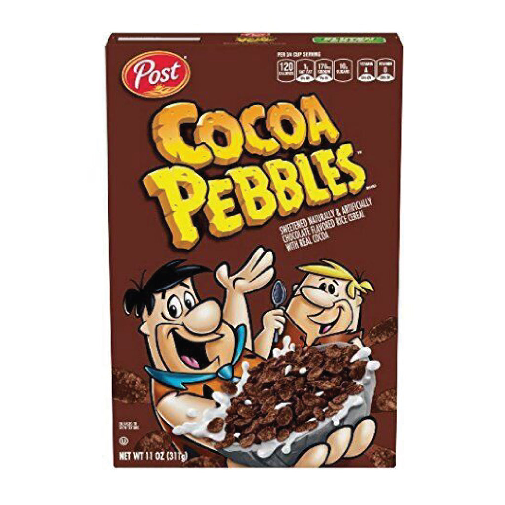 Cookie Crisp Cereal Post Cocoa Pebbles Chocolatey Breakfast