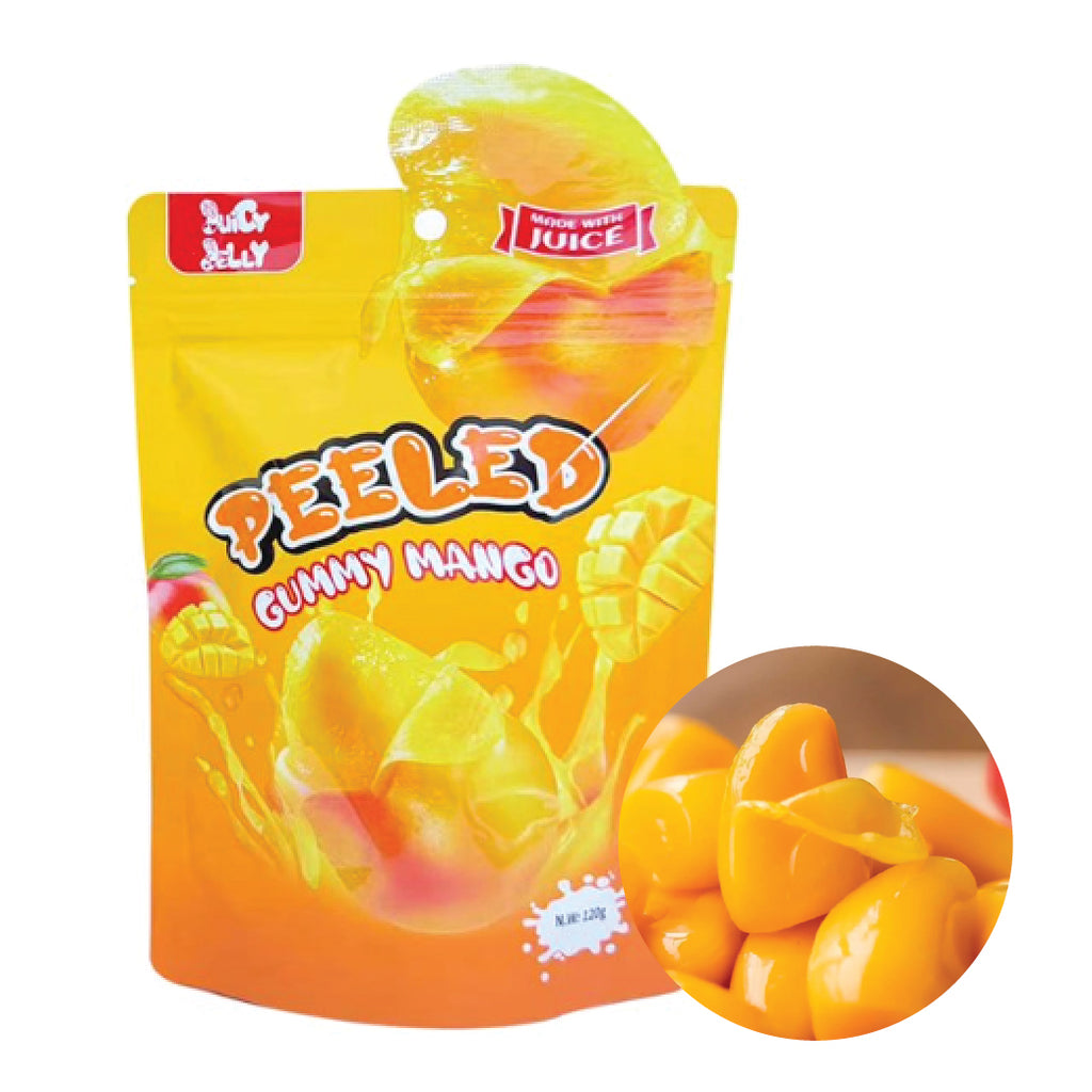 Juicy Jelly Peeled Mango Gummy Candy 120g | Mayday Mall