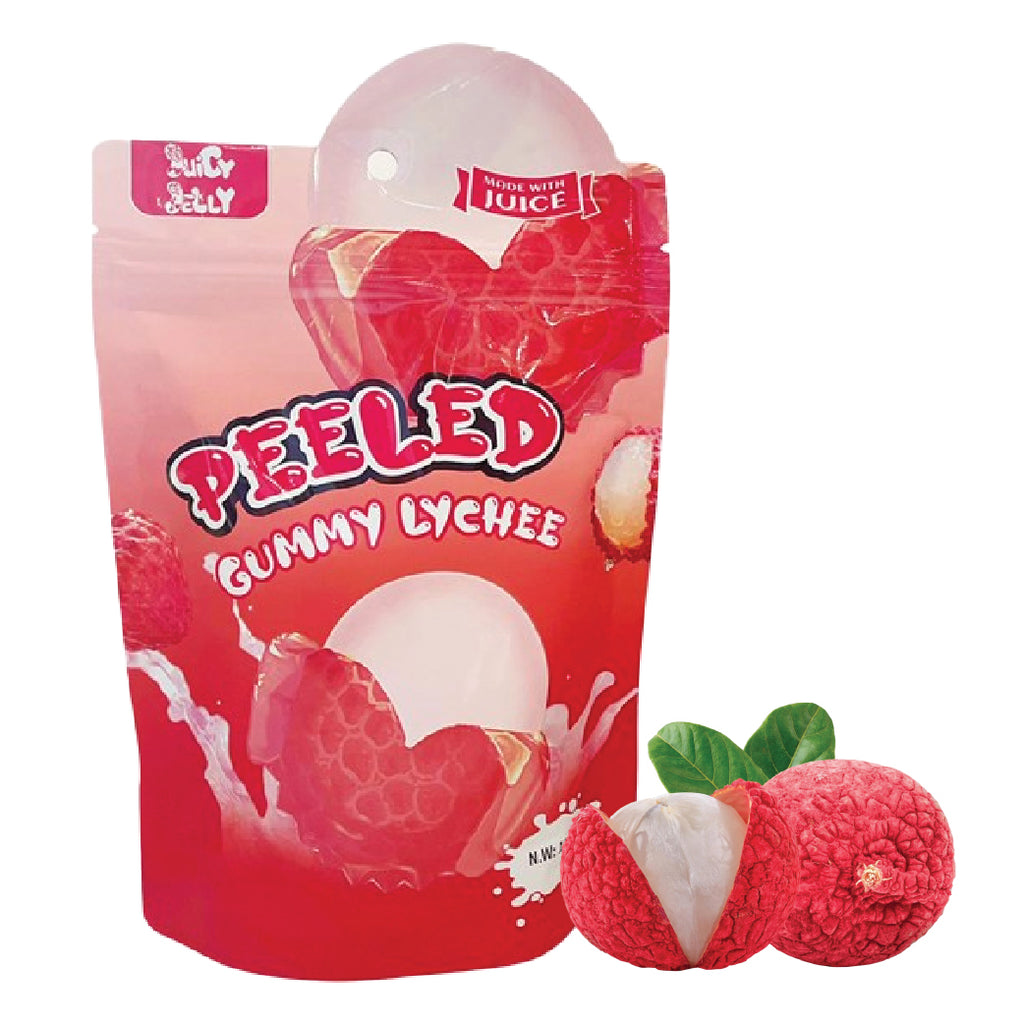 Juicy Jelly Peeled Lychee Gummy Candy 120g | Mayday Mall