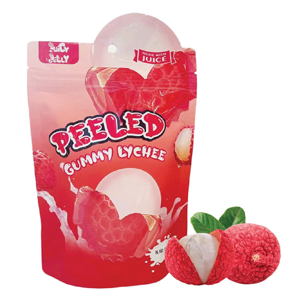 Juicy Jelly Peeled Lychee Gummy Candy 120g | Mayday Mall