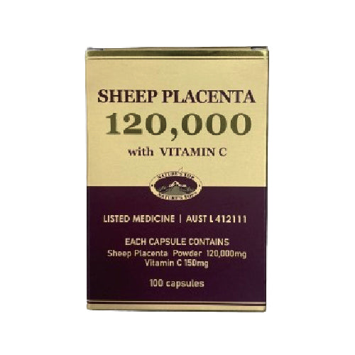 Nature’s Top placenta supplement capsules