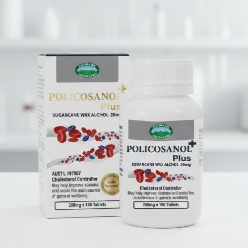 Plant derived policosanol nutritional supplement capsules