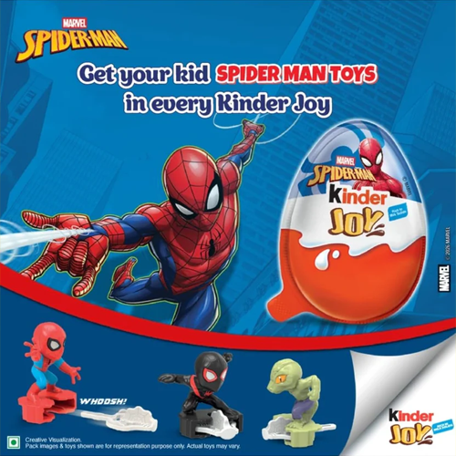 Kinder Joy SpiderMan Edition 20g × 8 Packs - Maydaymall
