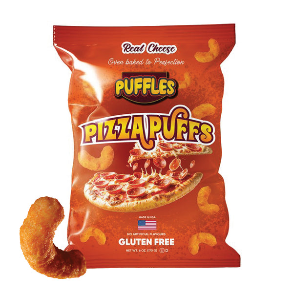 PUFFLES Gluten free Pizza Puffs Snack (170g)-MayDay Mall