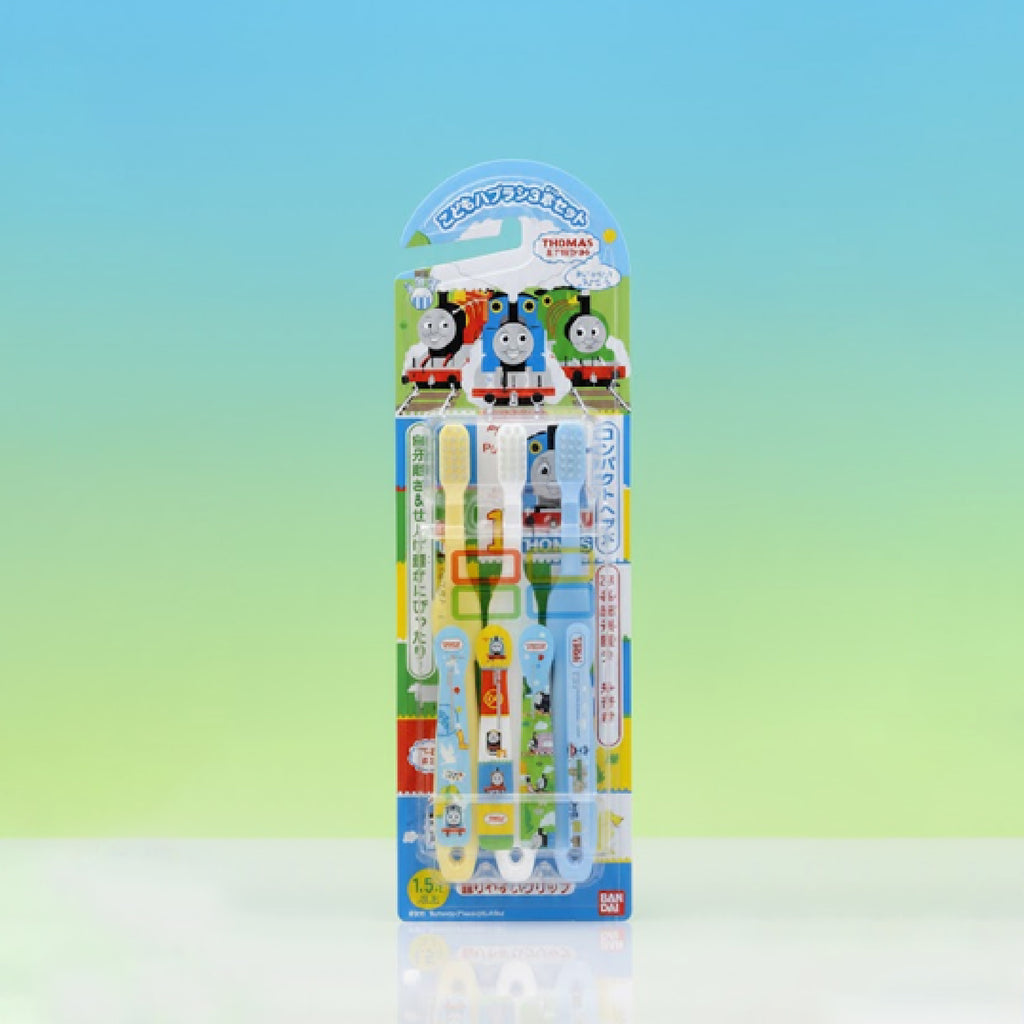 3pcs Kids Toothbrushes Thomas & Friends with Soft Bristles