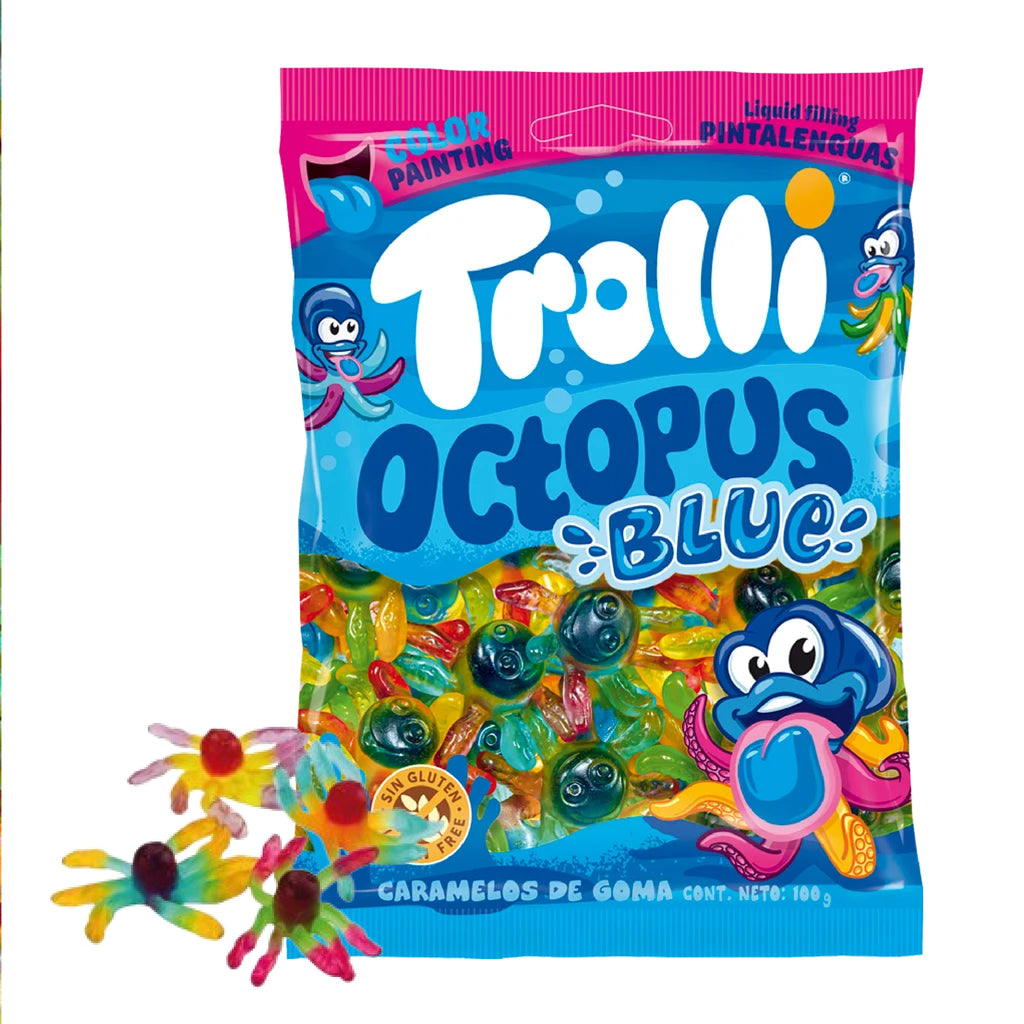 Trolli Spain Octopus Blue 100g-MayDay Mall