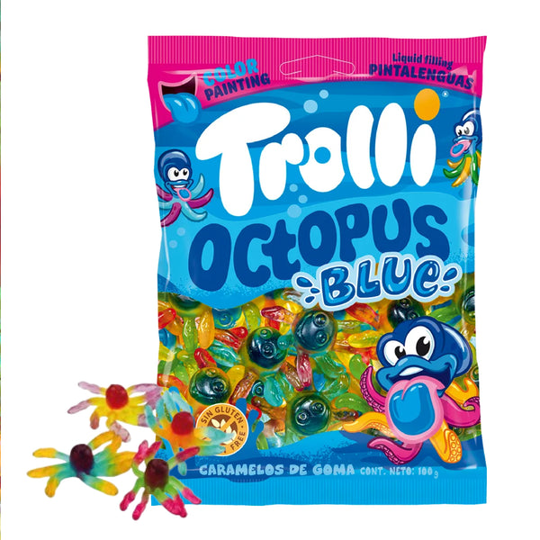 Trolli Spain Octopus Blue 100g-MayDay Mall
